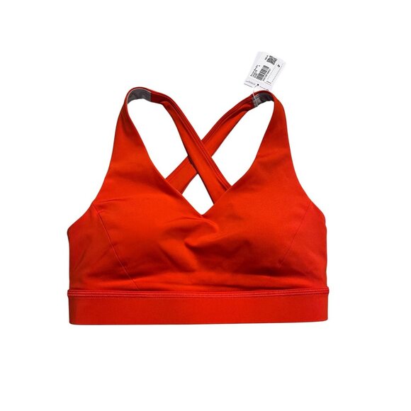 Lululemon Envital Bra B/C Cup Size 6 Solar Orange Womens Crossback Activewear - Picture 3 of 4